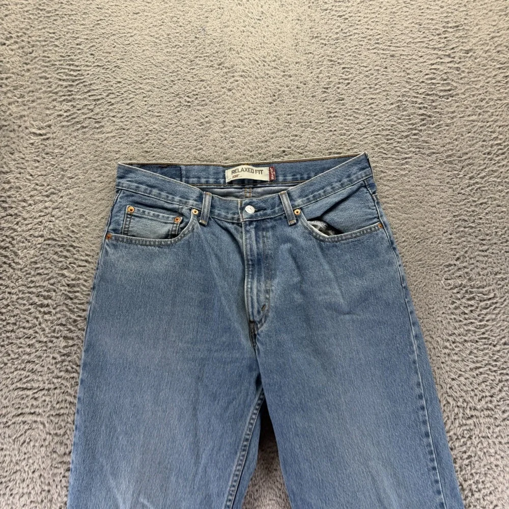 Vintage Levi's 550 Jeans Mens 34x34 Blue Cotton Denim Straight Relaxed Workwear